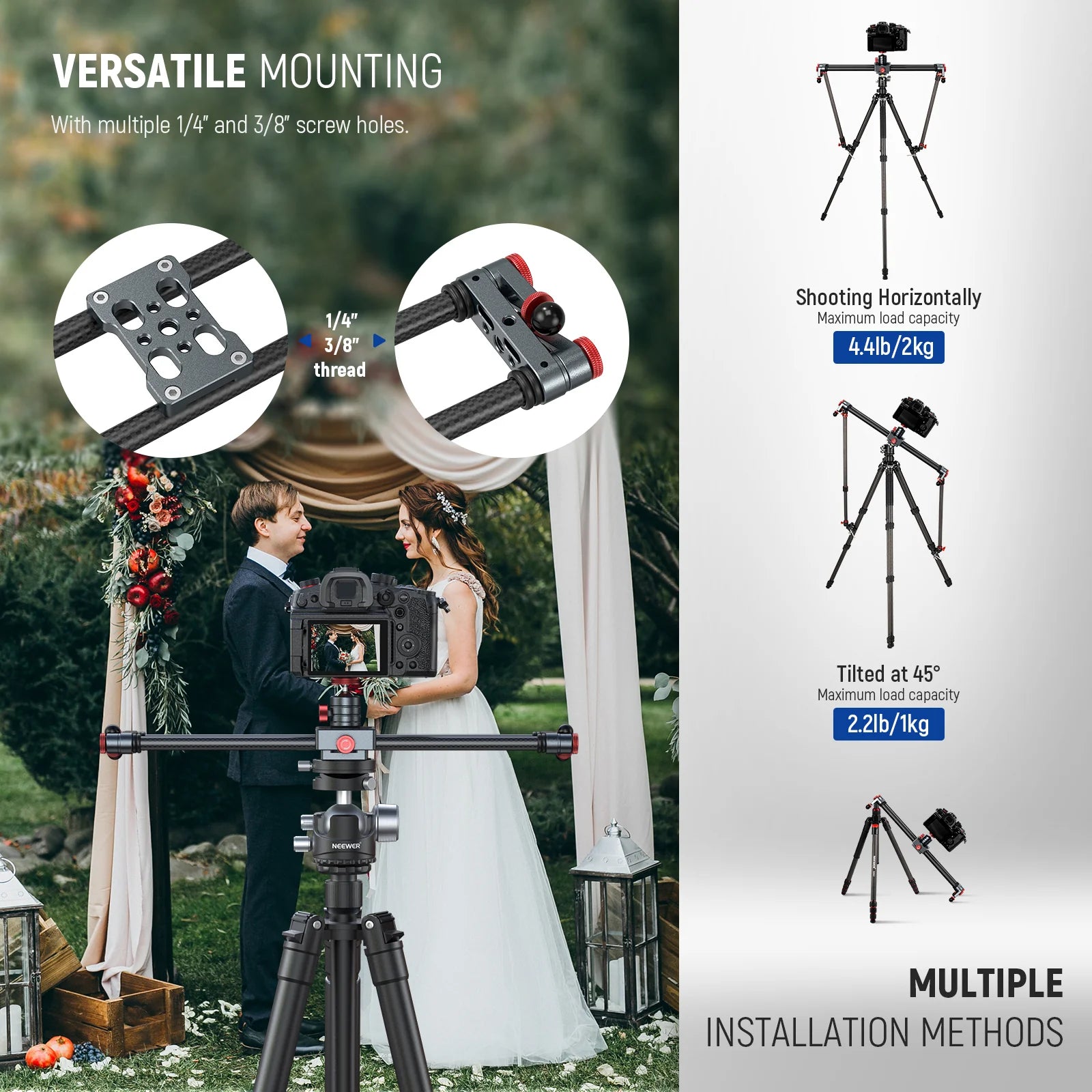NEEWER CS1M Carbon Fiber Camera Slider