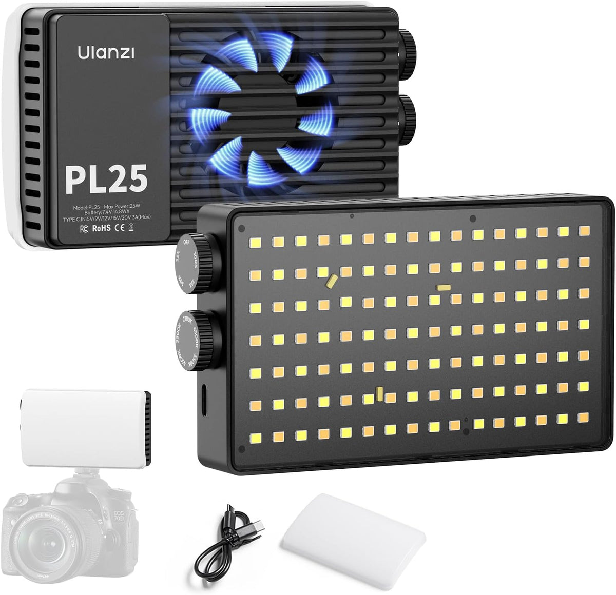 Ulanzi PL25 25W Bi-Color LED Video Light