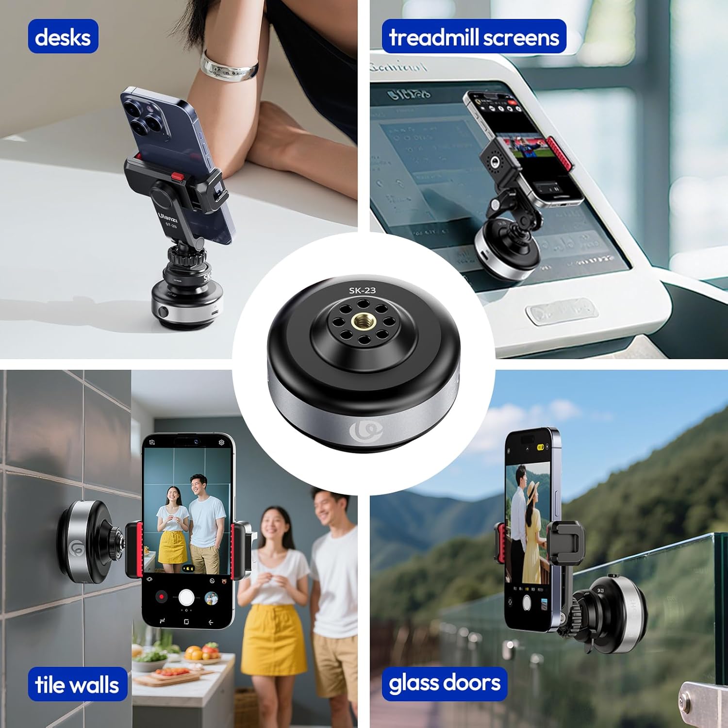 ULANZI SK-23 Electric Camera Suction Cup Mount