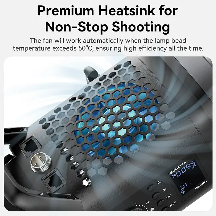 Ulanzi VL-200Bi 200W V-Mount COB Video Light