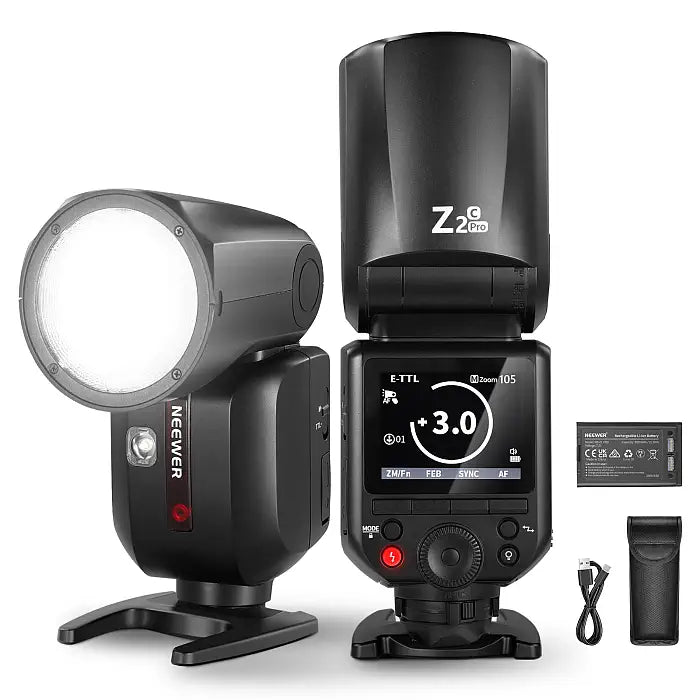 NEEWER Z2PRO TTL Round Head Flash Speedlite