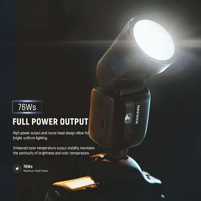 NEEWER Z2PRO-C TTL Round Head Flash Speedlite for Canon