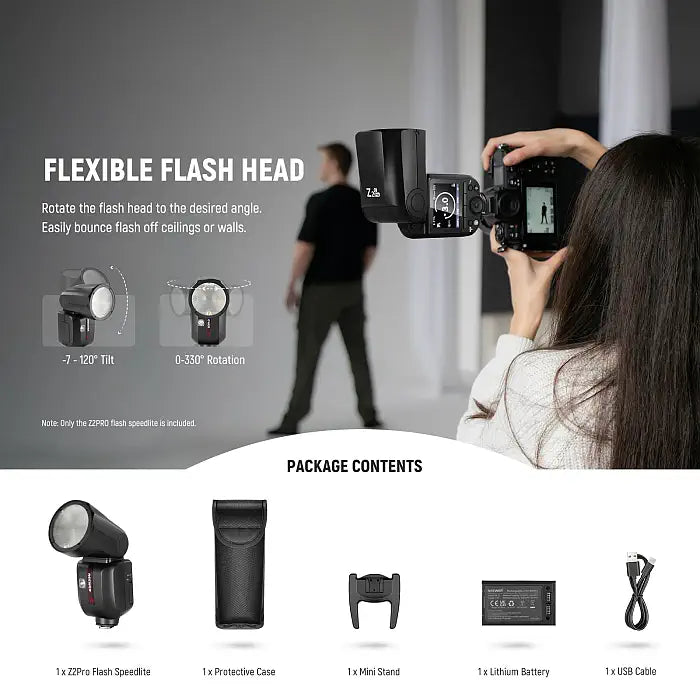NEEWER Z2PRO-C TTL Round Head Flash Speedlite for Canon