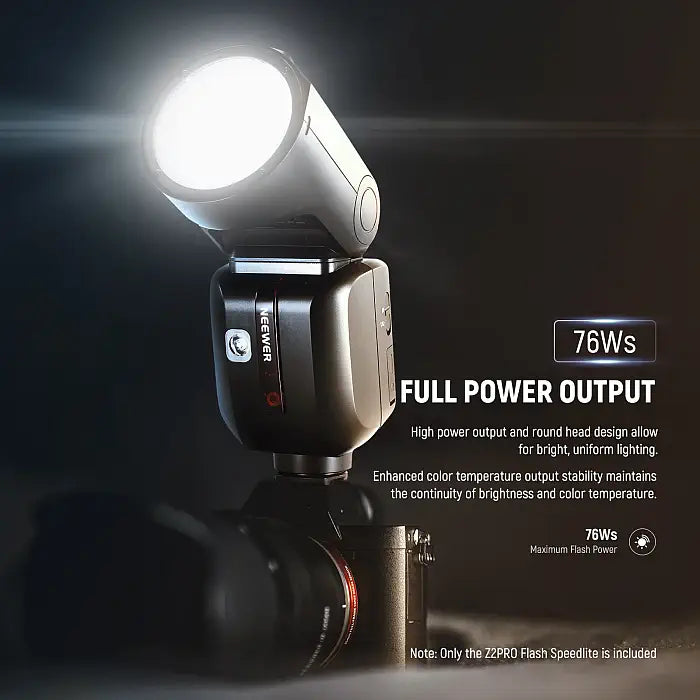 NEEWER Z2PRO-C TTL Round Head Flash Speedlite for Canon