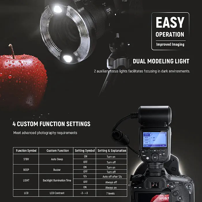 Neewer RF1-C Macro Ring Flash for Canon