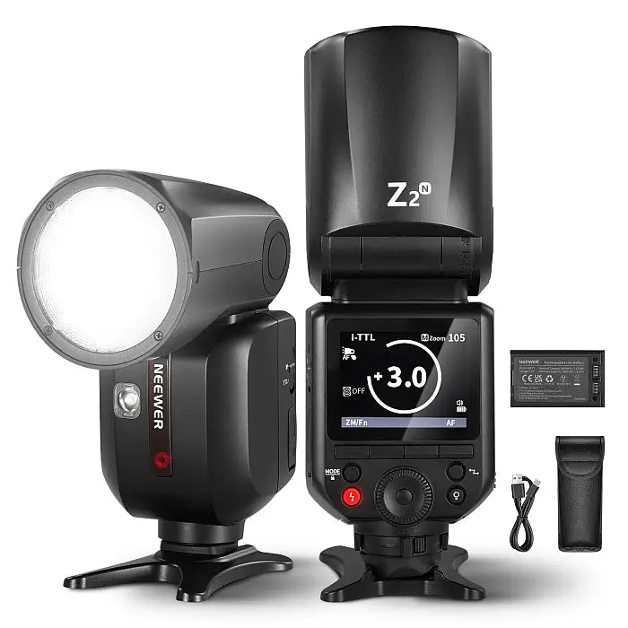 NEEWER Z2 TTL Round Head Flash Speedlite