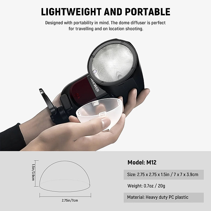 NEEWER Magnetic Dome Diffuser for Z Speedlite Flashes