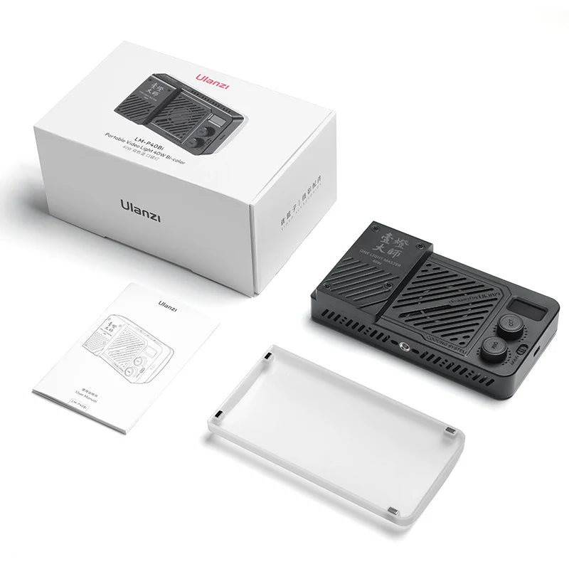 Ulanzi 40W Portable Video Light | Bi-Color & RGB