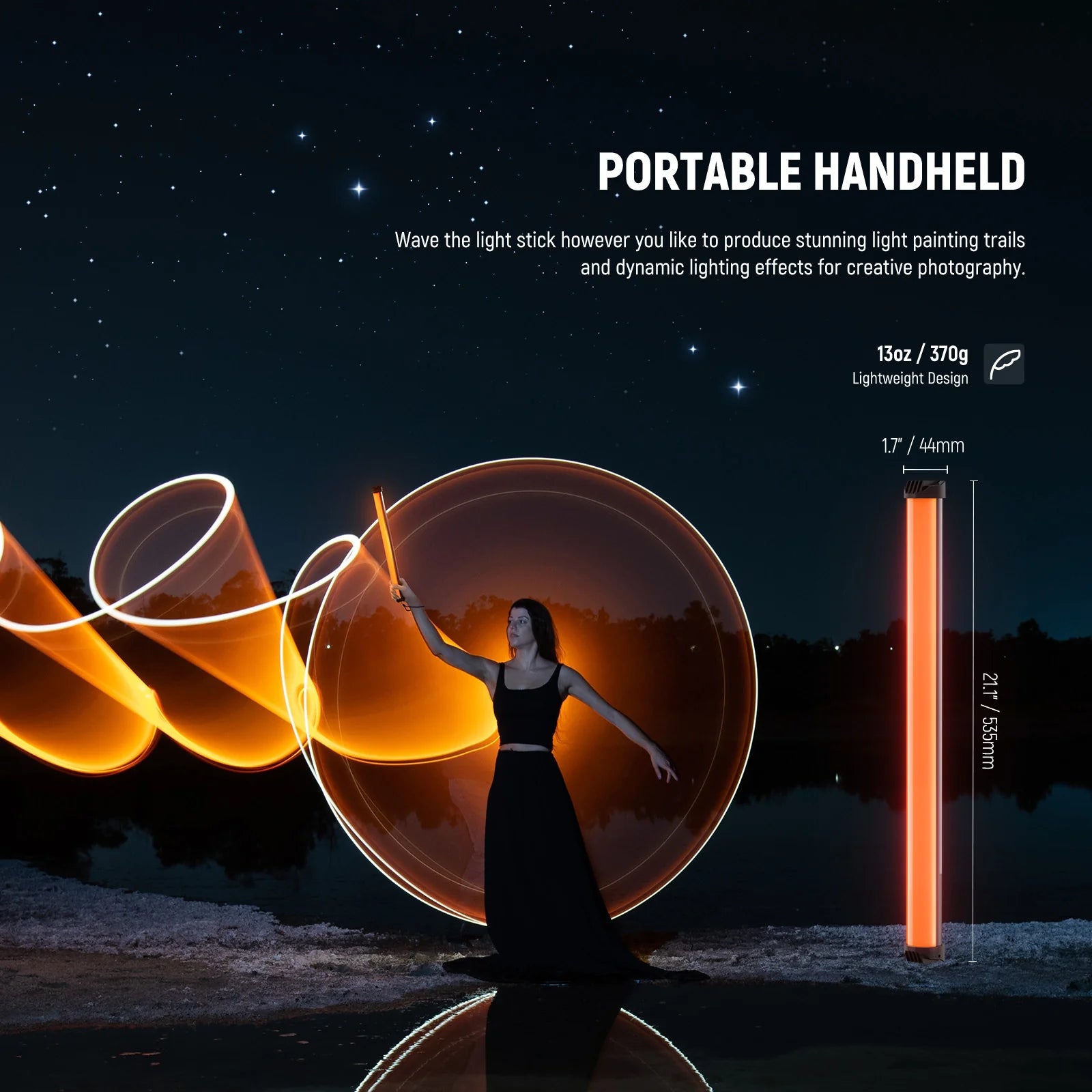 NEEWER BASICS SL50 21" Magnetic Handheld RGB Light Wand