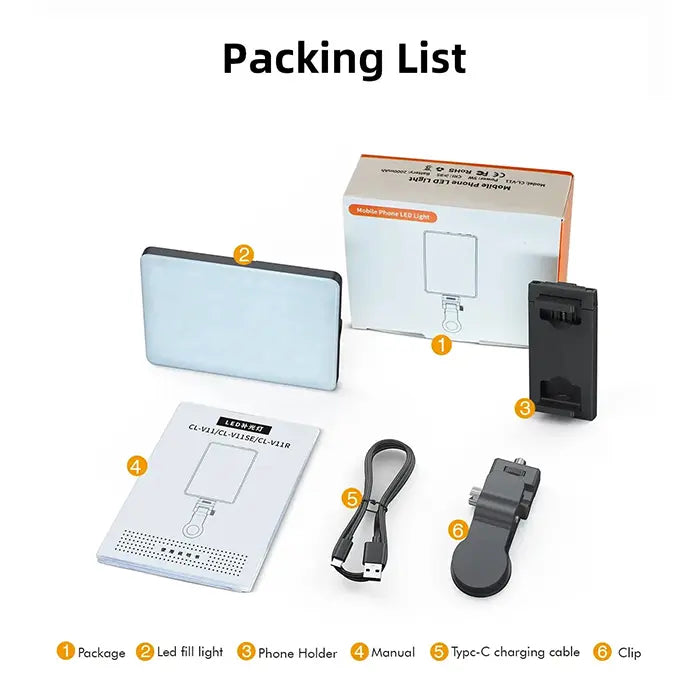 MAMEN CL-V11R RGB On-Phone Light