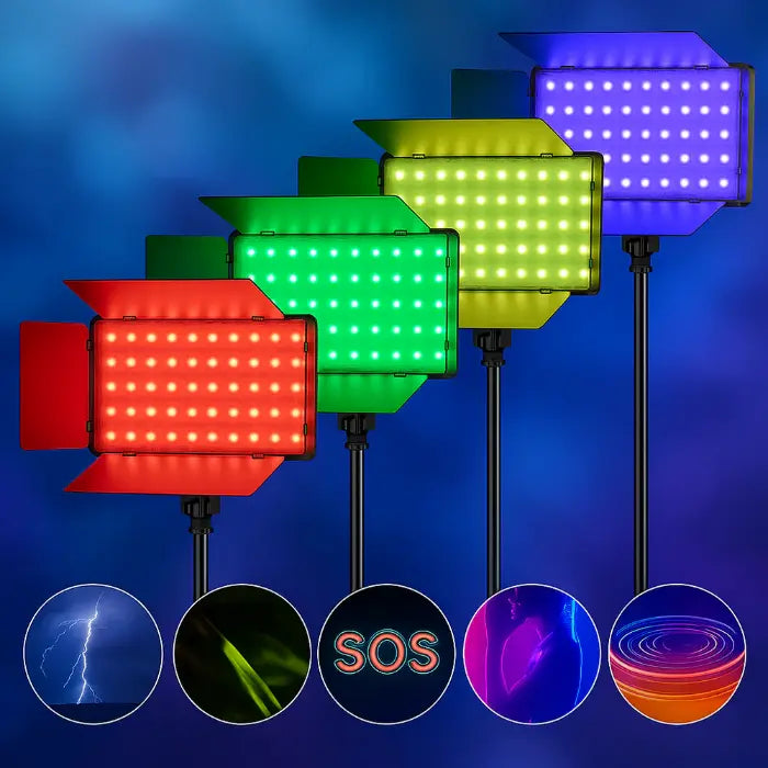 FX Studio 50W RGB LED Panel with Dual Battery Kit & Charger LED800RGB ...
