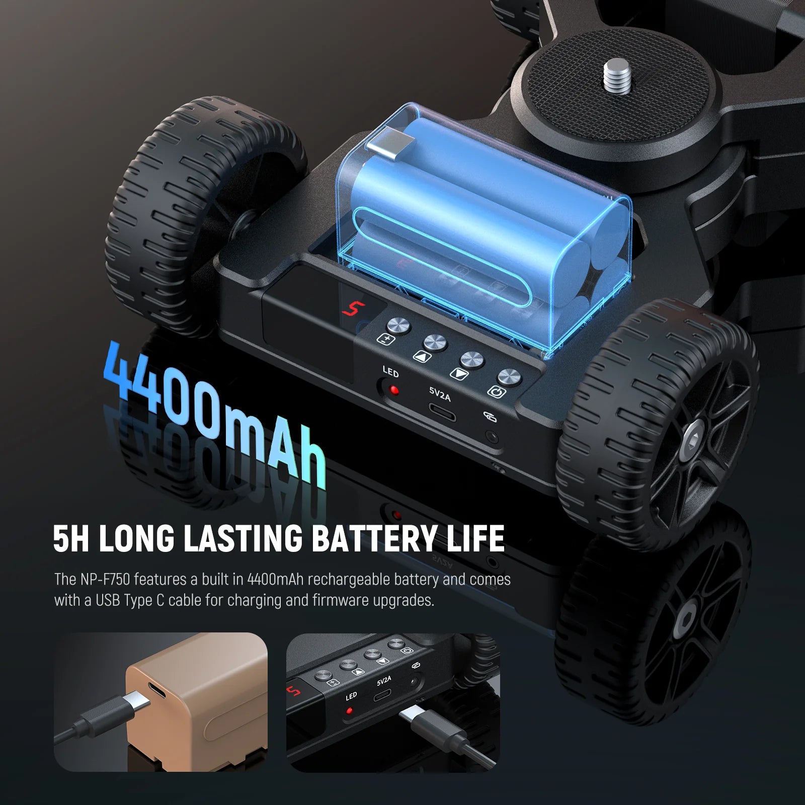 NEEWER DL400 Upgraded Motorized Camera Slider Dolly with App Control