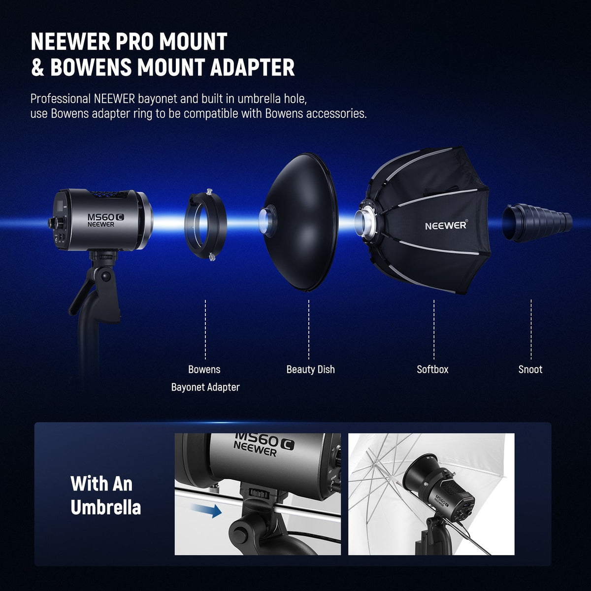 NEEWER MS60C RGB LED Video Light