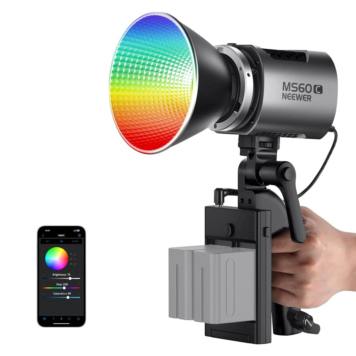 NEEWER MS60C RGB LED Video Light