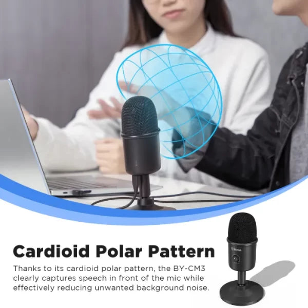 BOYA BY-CM3 Desktop Cardioid USB Microphone