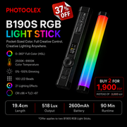 PHOTOOLEX B190S Tube Light (2 Light Kit)
