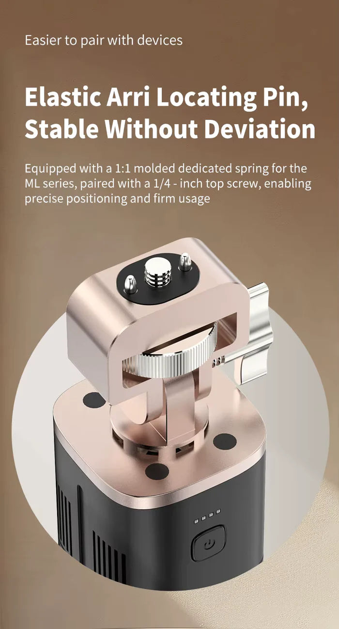 MAMEN 140W Battery Power Indicator Photography Fill Light Grip Handle