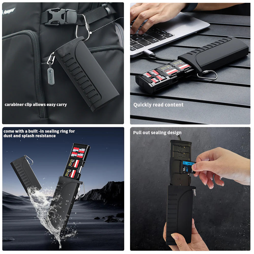 Mamen CF-Reader Pro – Type-C Multi Card Reader & Storage Box