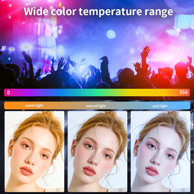 Mamen 100W RGB LED COB Professional LED Video Light with 140W Power Supply Handle