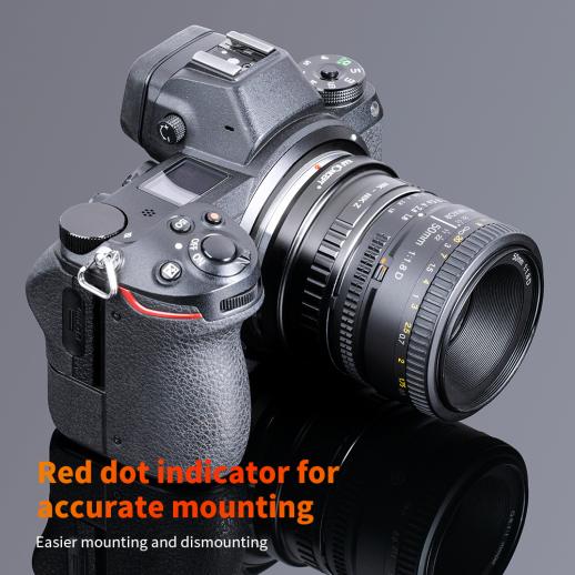 K&F Concept Nikon F (AI / AI-S / AF) to Nikon Z Lens Mount Adapter (KF06.372)