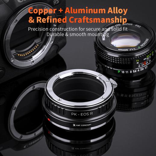 K&F Concept Pentax PK Lens to Canon RF Adapter