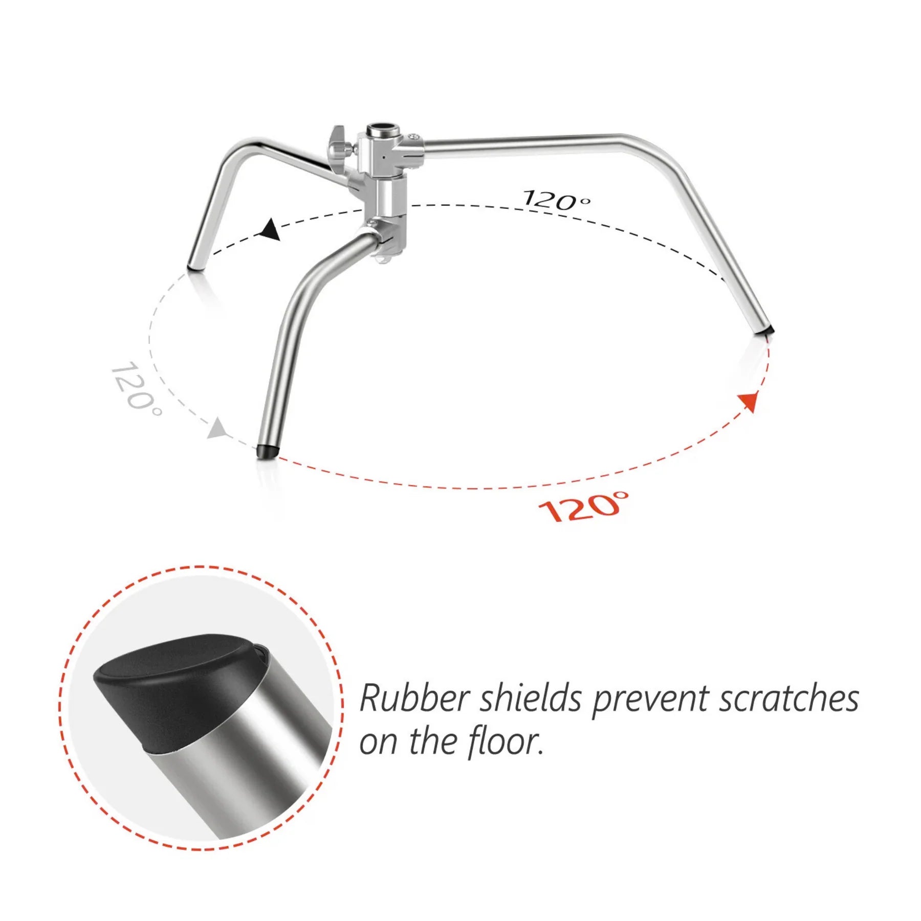 FX Studio 3M Stainless Steel C-Stand with Boom Arm