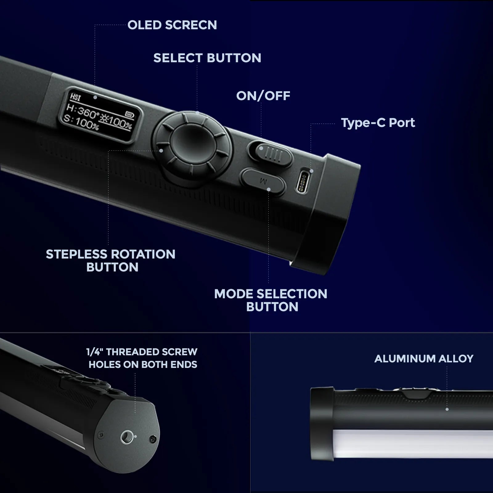 PHOTOOLEX B320S RGB Magnetic Tube Light