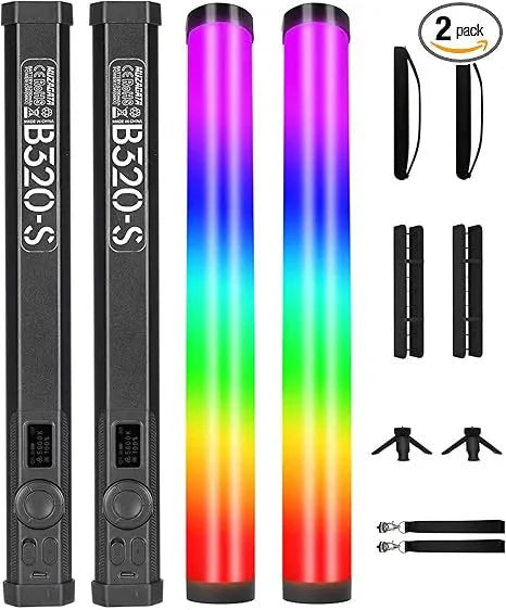 PHOTOOLEX B320S RGB Magnetic Tube Light (2 Light Kit)