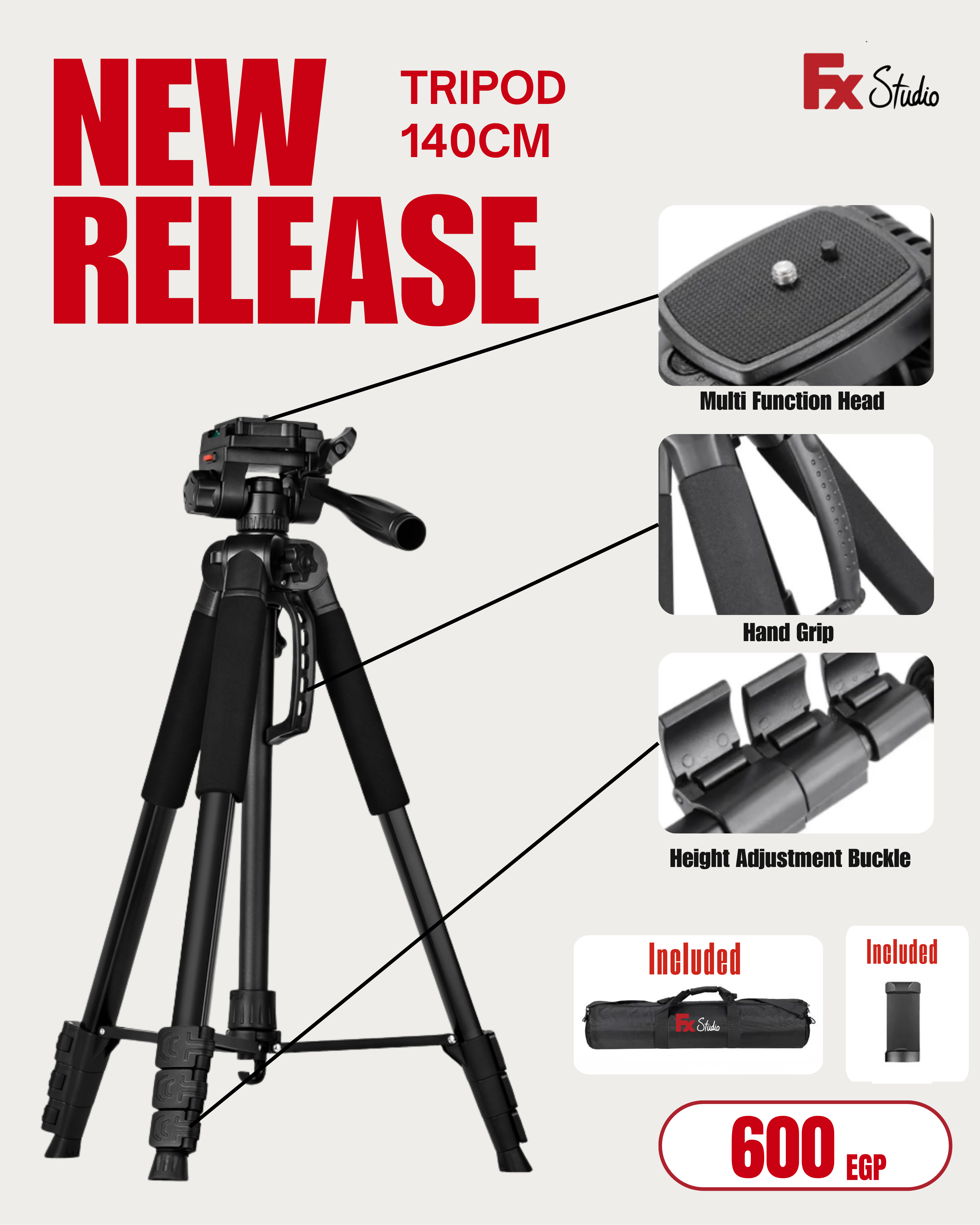 FX Studio T140 Camera Tripod