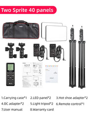 Viltrox Sprite 40 Full RGB 2 Packs Photography Video Light