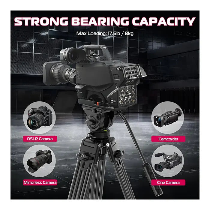 Ulanzi MT-81 Aluminum Video Tripod with Fluid Head