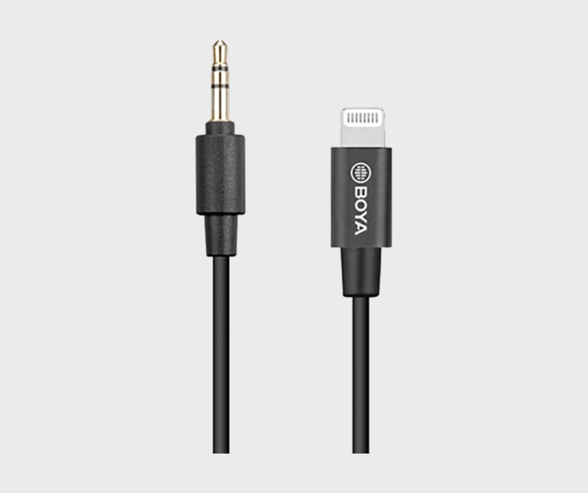 BOYA BY-K1 3.5mm TRS to Lightning Audio Adapter