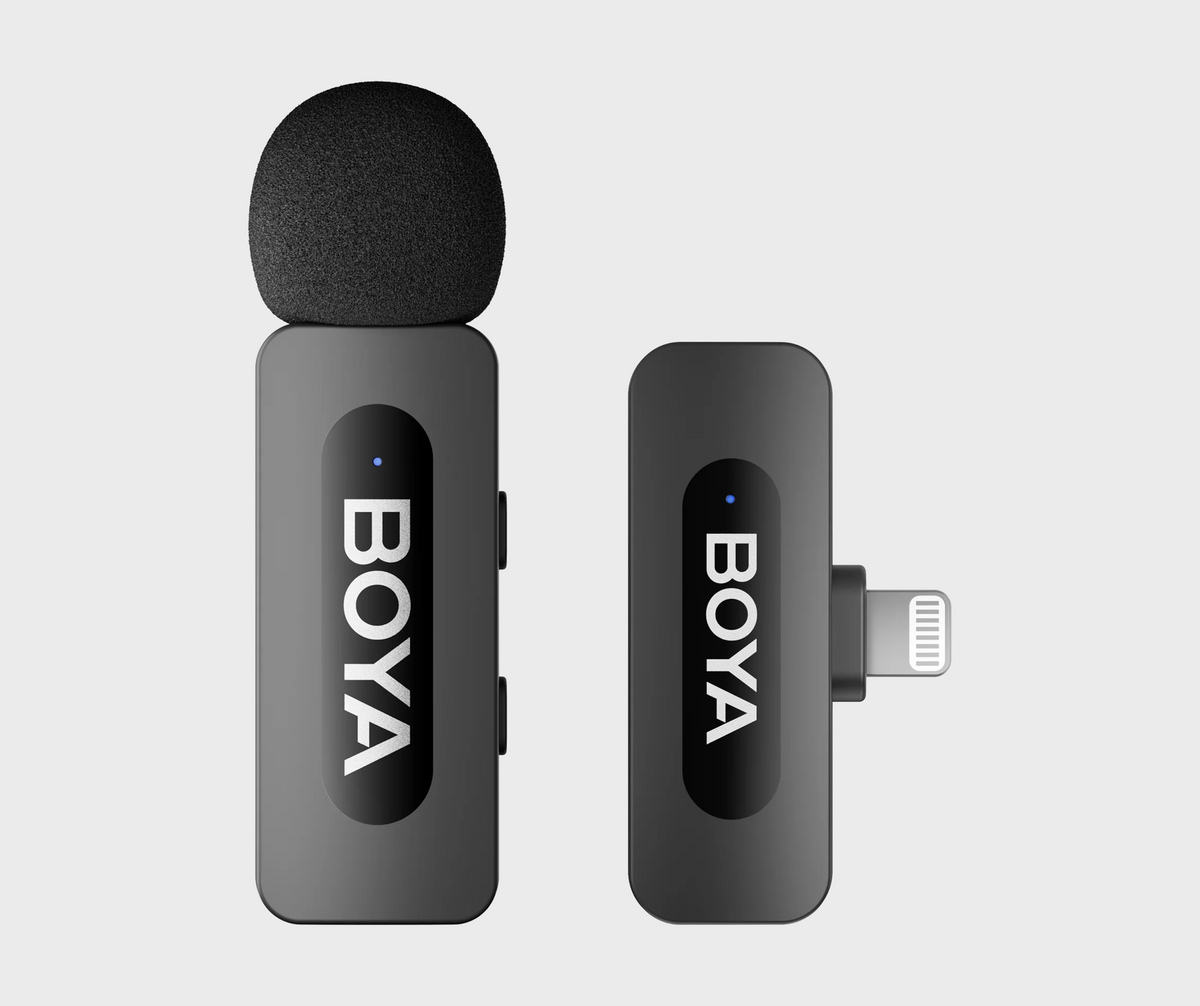 BOYA V1 - 1 Person Wireless Microphone (1 TX + IOS RX)