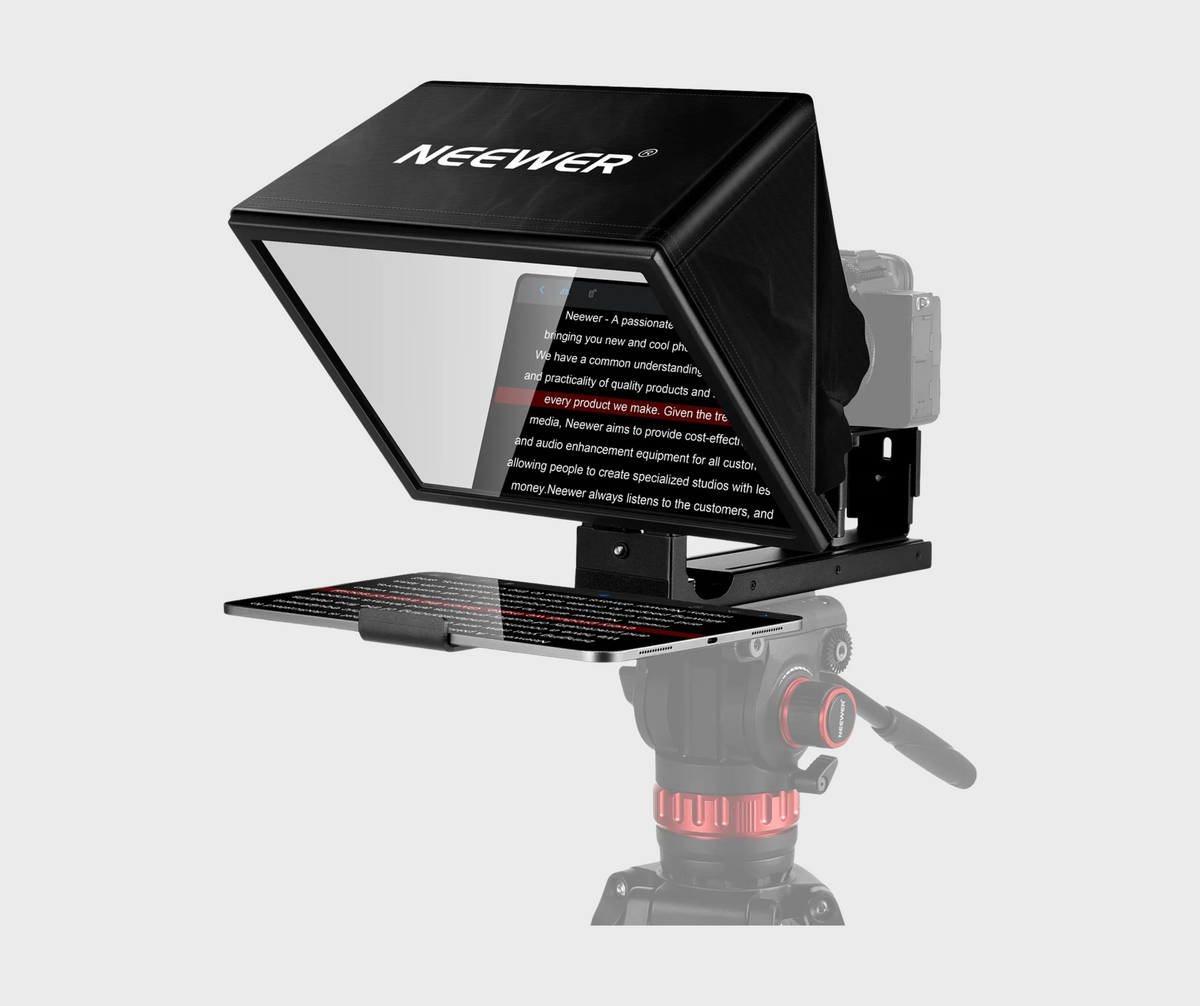 NEEWER BASICS X12B Aluminum Alloy Liftable Teleprompter