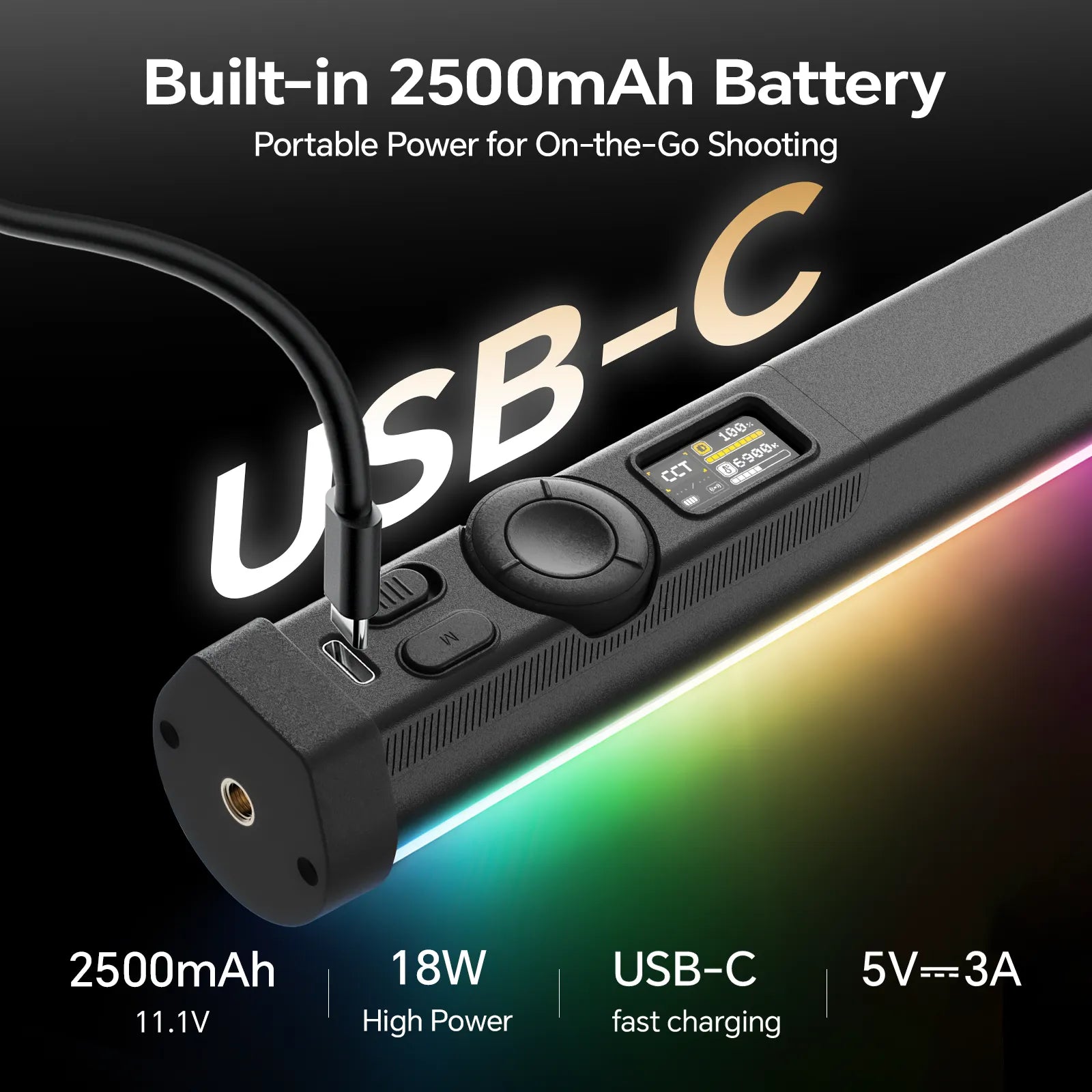 PHOTOOLEX B600S RGB Magnetic Tube Light