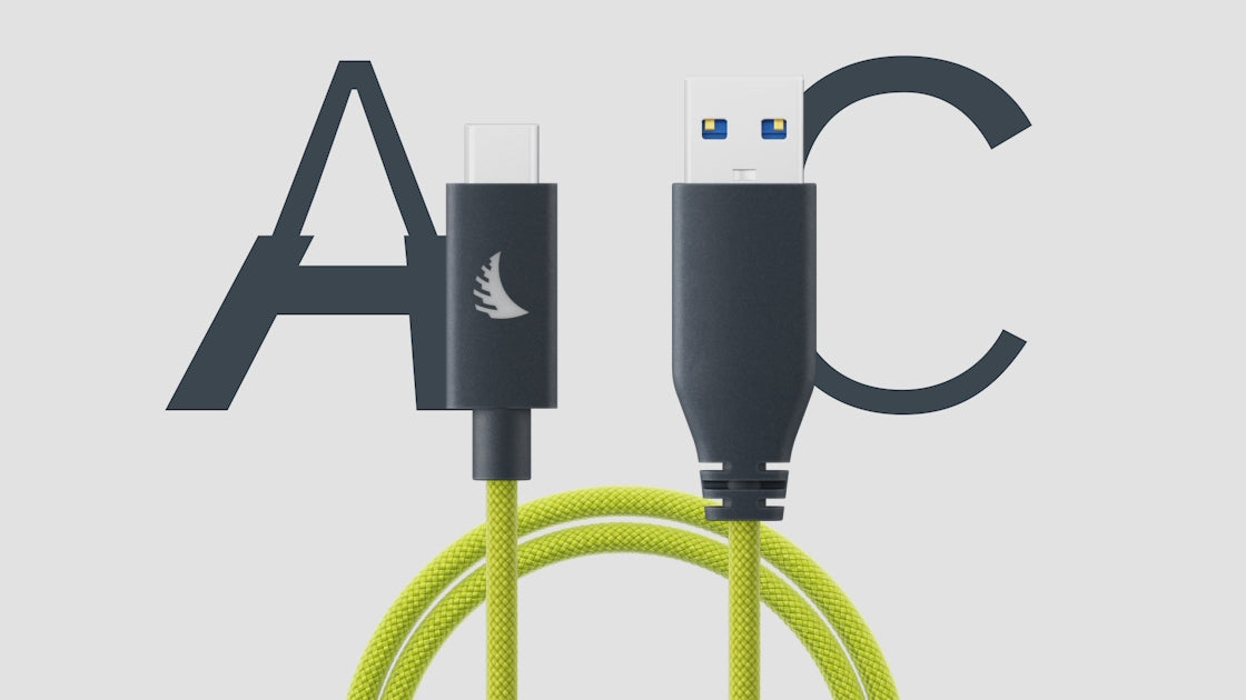 Load video: AngelBird USB A-to-C 3.2 Solid Flex™ Cable Lime 32 cm | 1 ft