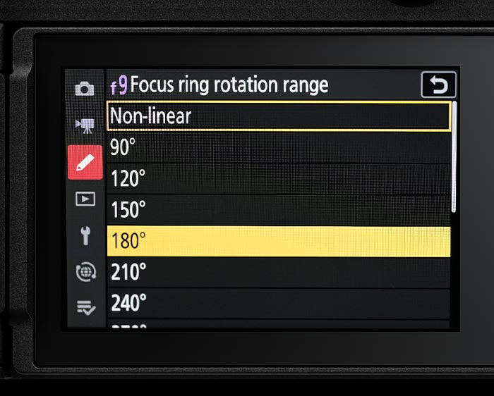 Linear manual focus.