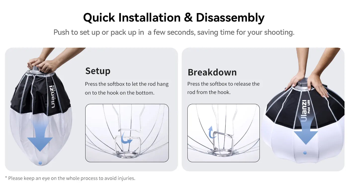 Ulanzi Lantern Softbox with Bowens Mount (65cm/80cm)