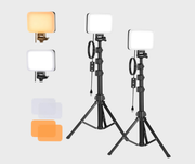 Neewer BASICS BP66 2 Pack Bi-Color Video Light Panel Lighting Kit