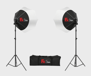 FX Studio 65cm Lantern Softbox Lighting Kit – 200W Bi-Color with Remote