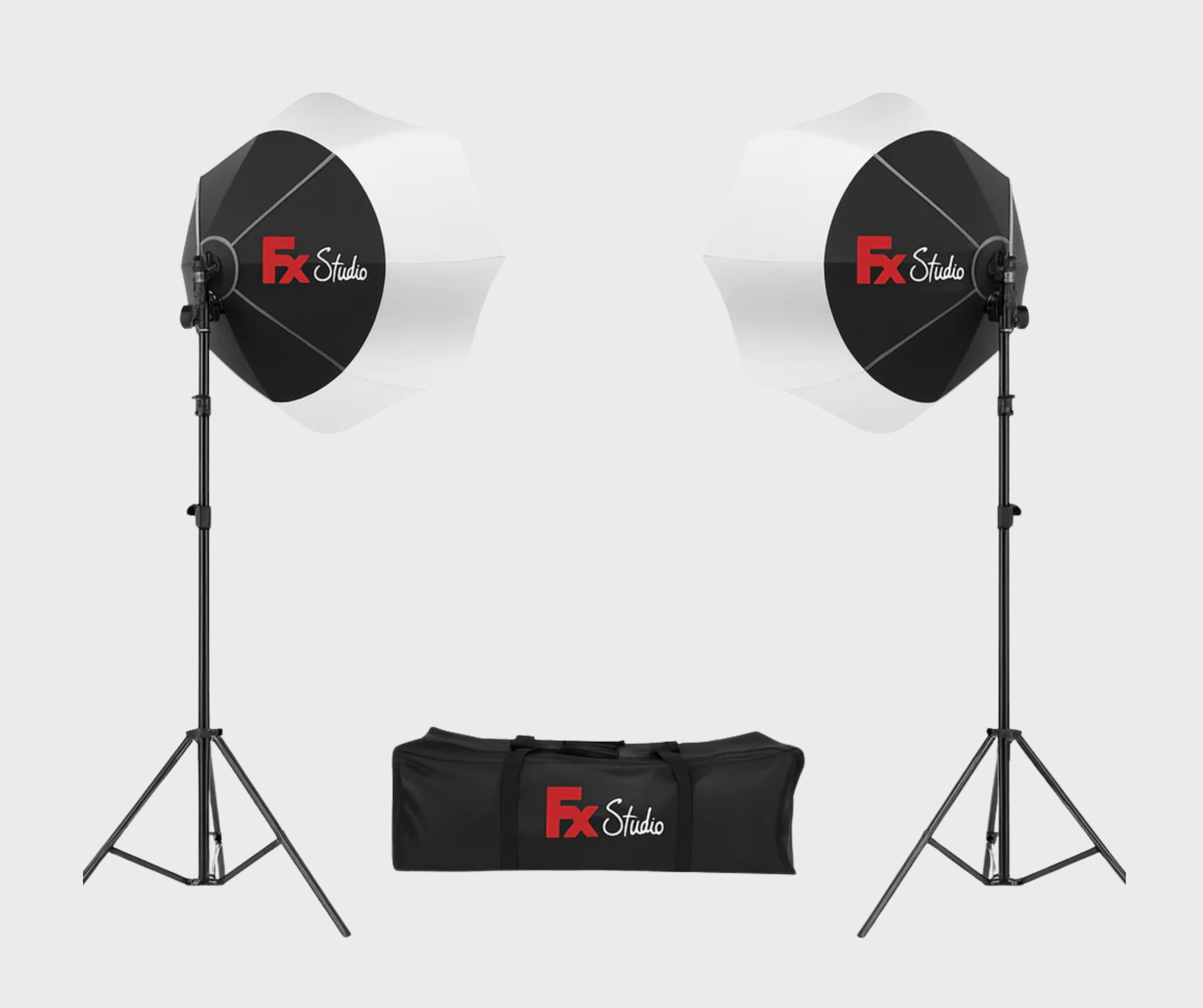 FX Studio 65cm Lantern Softbox Lighting Kit – 200W Bi-Color with Remote