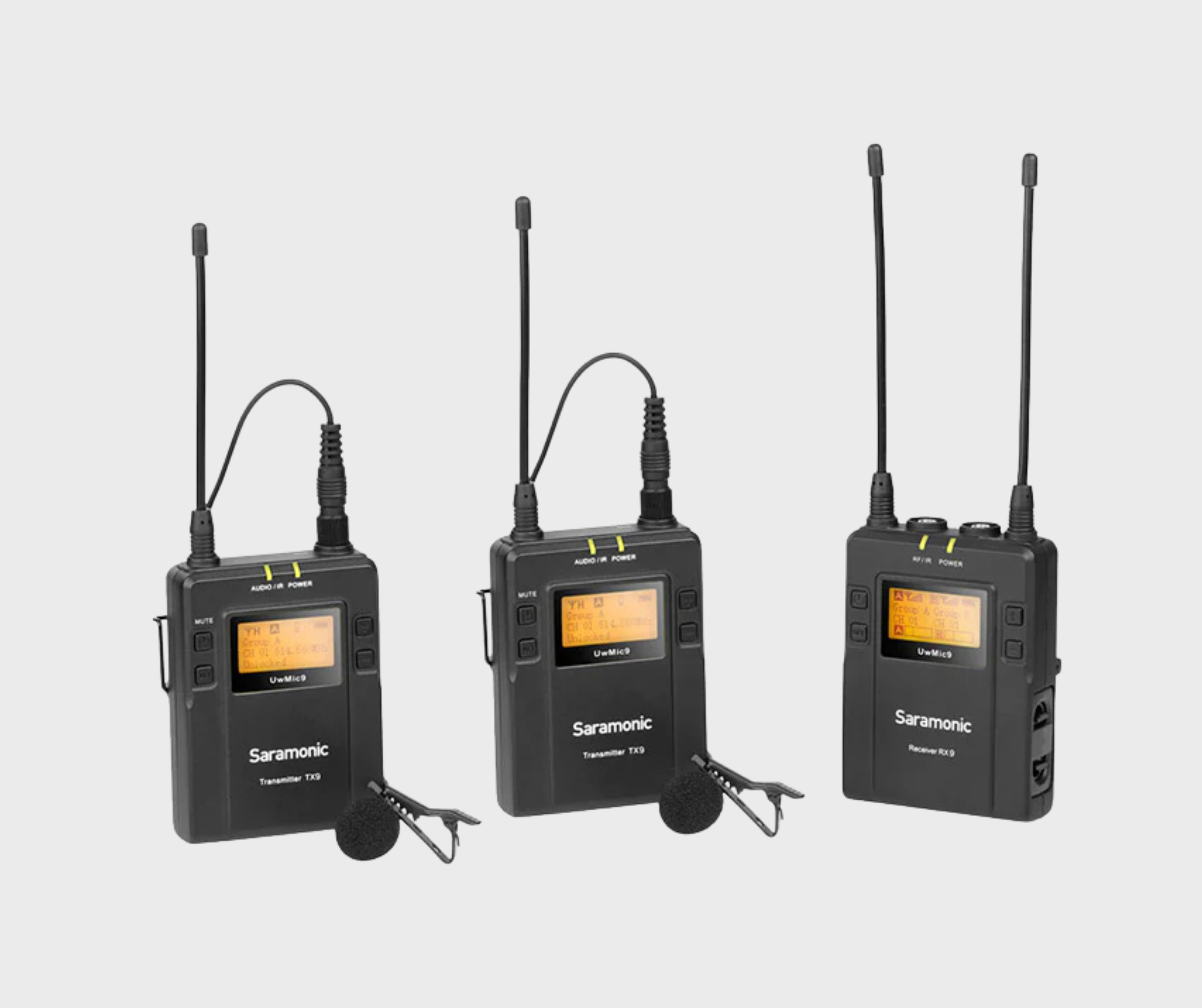 Saramonic UHF 2-Person Wireless Mic System UwMic9 Kit2