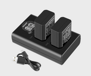 NEEWER 2-Pack NP-FW50 Sony Replacement Battery Charger Set