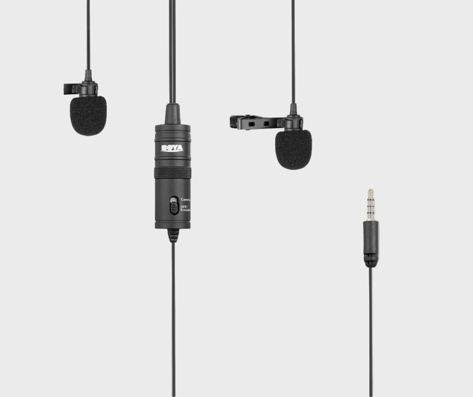 BOYA BY-M1DM Dual Omnidirectional Lavalier Mic