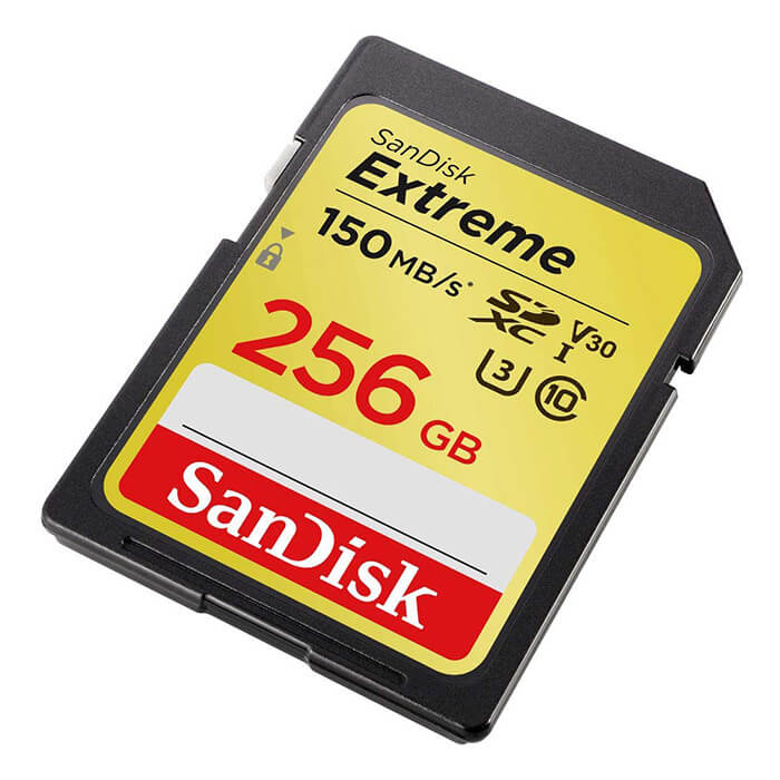 SanDisk Extreme PLUS 256GB SDXC 150MB/s C10 UHS-I Memory Card 1