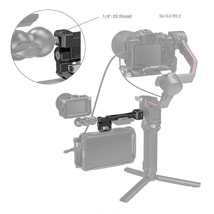 SmallRig Monitor Mount with NATO Clamp for DJI