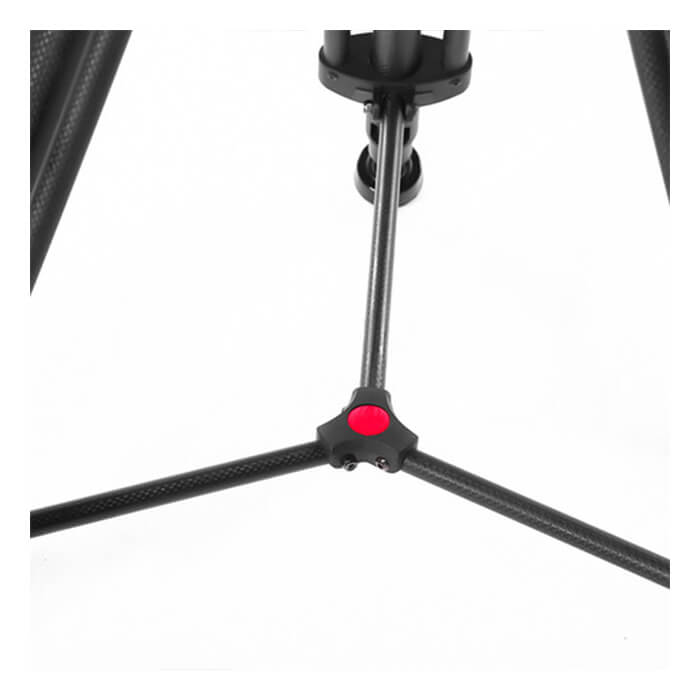 CAME-TV TP-606B Carbon Fiber Tripod with Fluid Head and Mid-Level Spreader 2