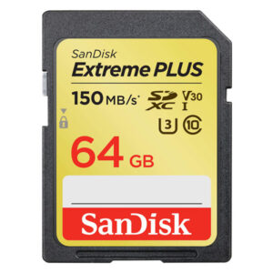 SanDisk Extreme PLUS 64GB SDXC 150MB/s C10 UHS-I Memory Card