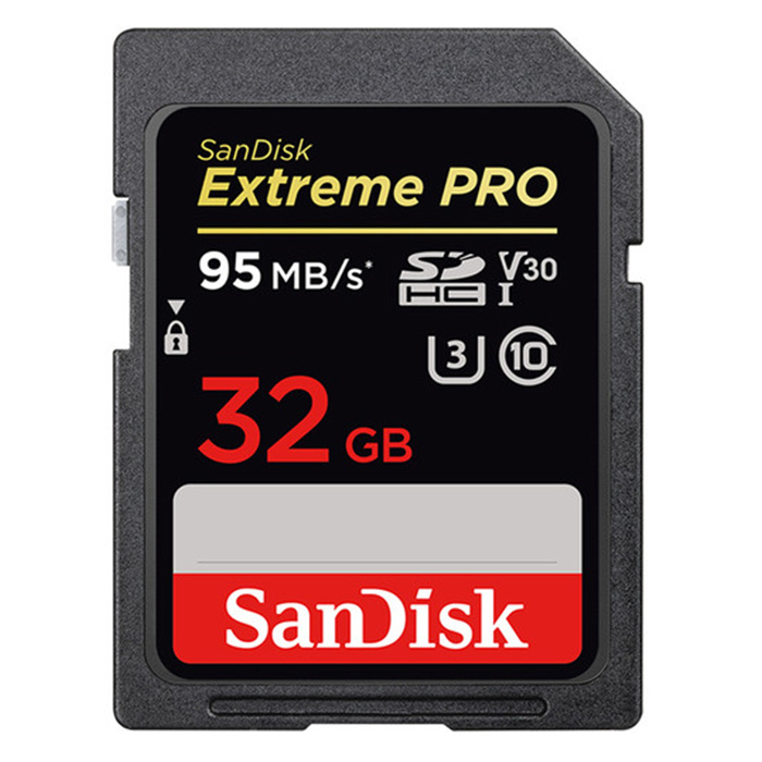 SanDisk Extreme PRO 32GB SDHC 95MB/s C10 UHS-I Memory Card