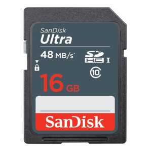 SanDisk Ultra 16GB SDHC 48MB/s C10 UHS-I SD Memory Card